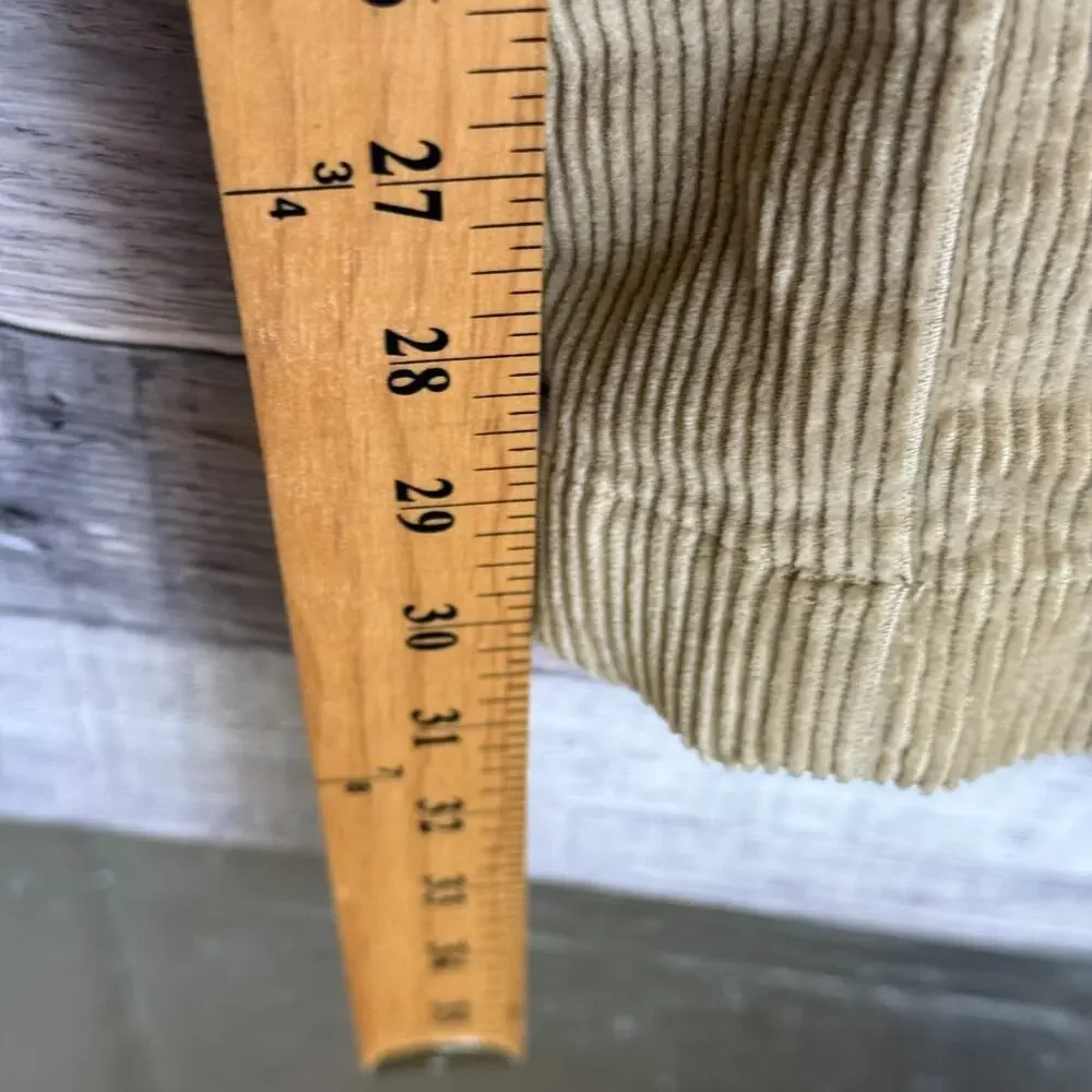 LL Bean Mens Corduroy Pants 32x30 Brown Classic Preppy Business Straight